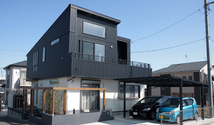 大庭の家